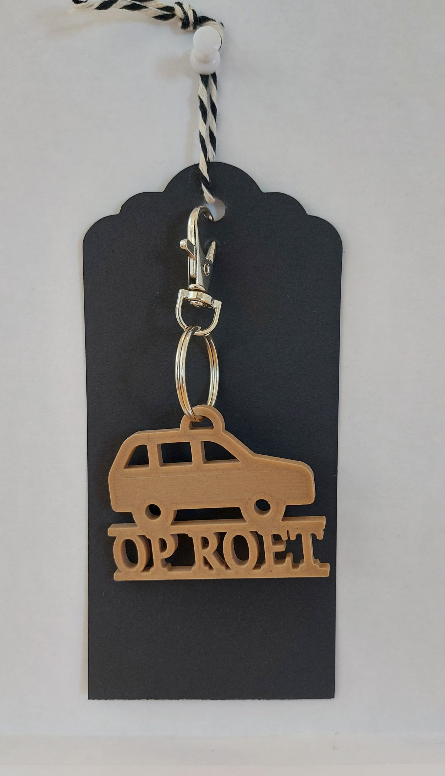 Op roet sleutelhanger